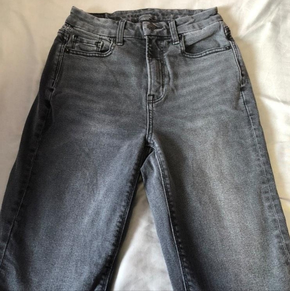 00 Black American Eagle Stretch Jeans Long Leg Skinny - Picture 3 of 3